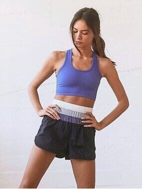 Free People The Way Home Black Gradient Shorts